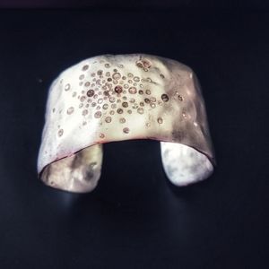 Silver cuff bracelet